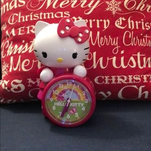 Hello Kitty Clock Pink with Sequins